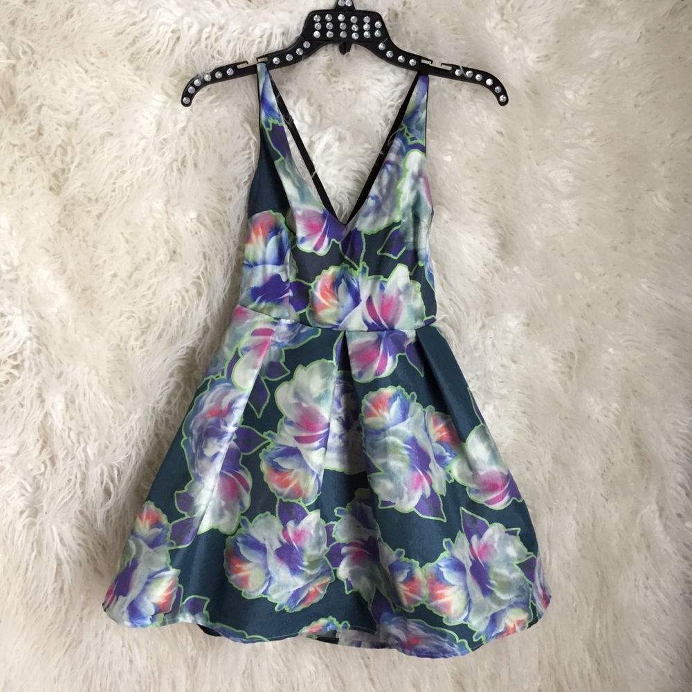 Floral Dress. Mini Dress